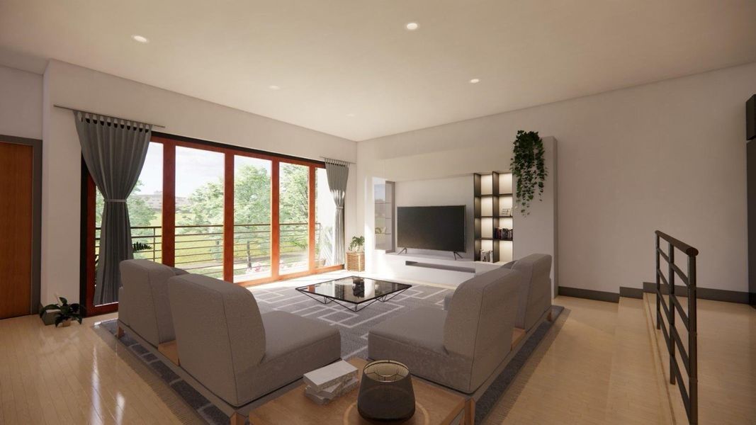 Furnished interior view inside a new home in , Houston (Image 6).