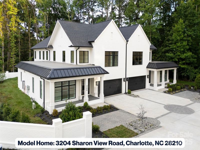Front exterior of a new home in , Charlotte, NC, highlighting curb appeal (Image 1).