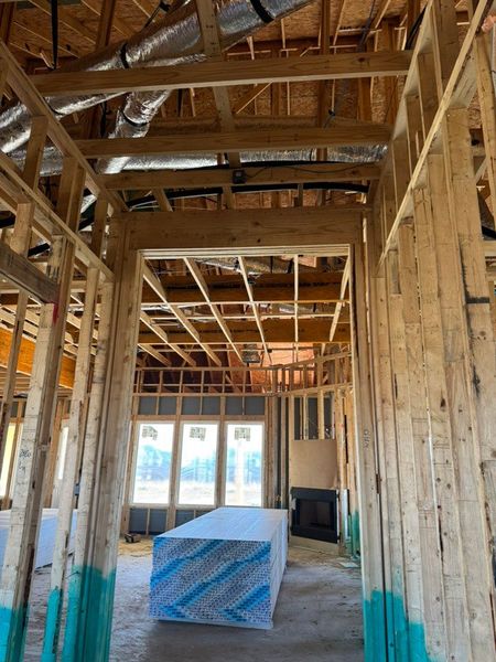 In-progress construction of a new home in Rocky Top, Krum, TX (Image 5).
