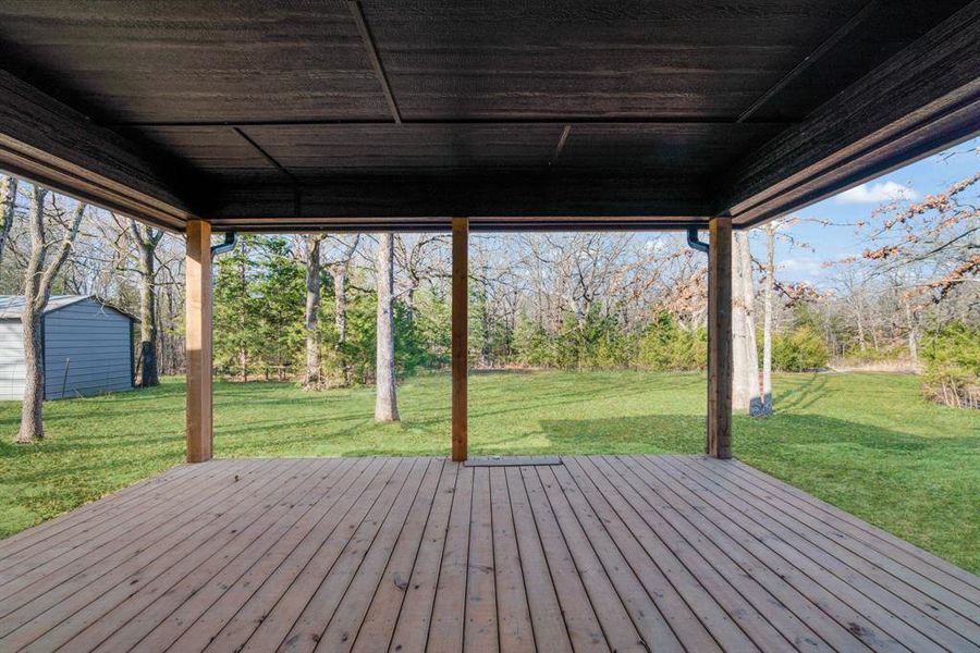 Exterior details and patio area of a home in , Powderly (Image 2). Exterior details and patio area of a home in , Powderly (Image 2).