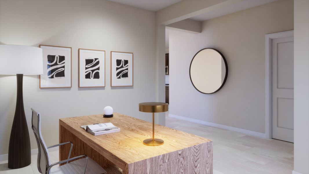 Representative furnished interior of a home built from the Firelight by Risewell Homes in Elara at Moonlight, Maricopa (Image 8).