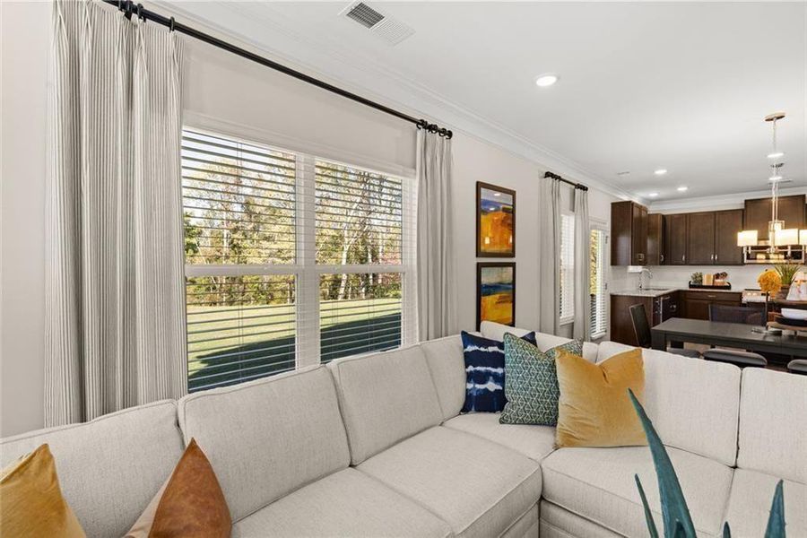 Furnished interior view inside a new home in Summerfield Place, Carrollton (Image 26). Furnished interior view inside a new home in Summerfield Place, Carrollton (Image 26).