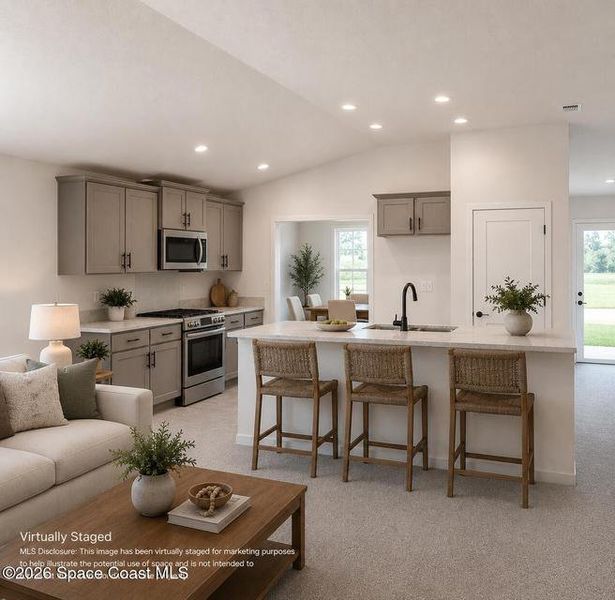 Furnished interior view inside a new home in St. John's Preserve, Palm Bay (Image 4).