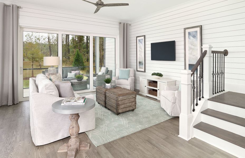 Furnished interior view inside a new home in Adler Springs, Powder Springs (Image 9).