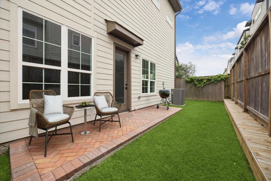 Out door patio virtually staged Out door patio virtually staged