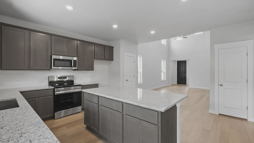 Furnished interior view inside a new home in Churchill, Anna (Image 7). Furnished interior view inside a new home in Churchill, Anna (Image 7).