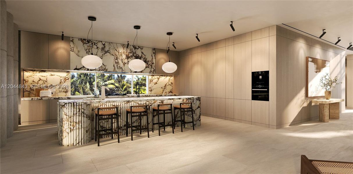 Furnished interior view inside a new home in , Miami (Image 7). Furnished interior view inside a new home in , Miami (Image 7).