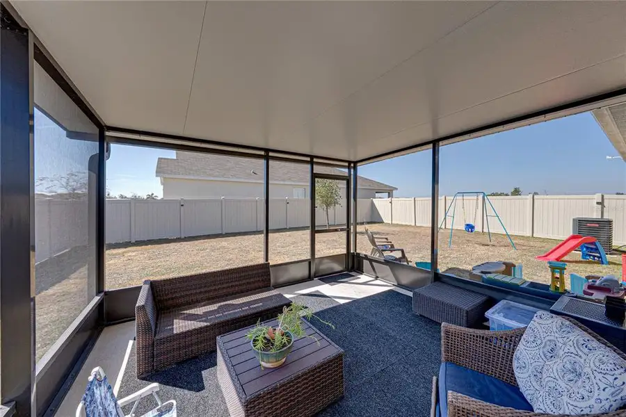 Exterior details and patio area of a home in Northwater at Two Rivers, Zephyrhills (Image 4).