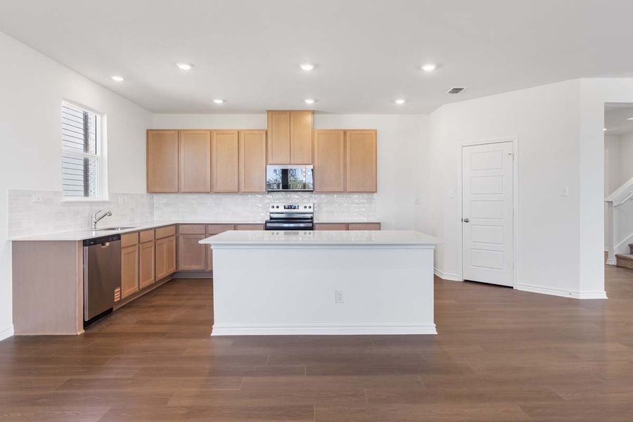 Furnished interior view inside a new home in Hidden Bluffs at TRP, San Antonio (Image 5). Furnished interior view inside a new home in Hidden Bluffs at TRP, San Antonio (Image 5).