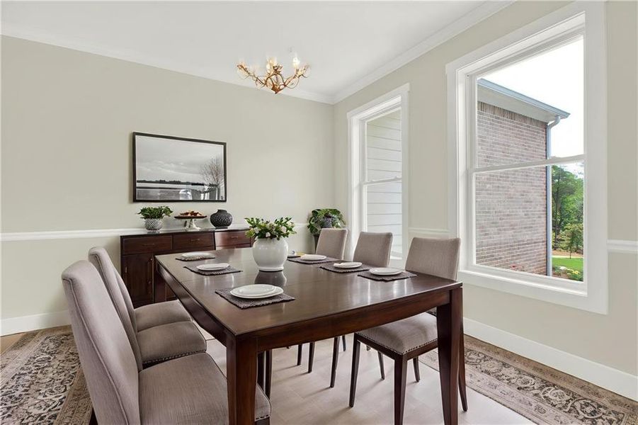 Furnished interior view inside a new home in , Canton (Image 14).