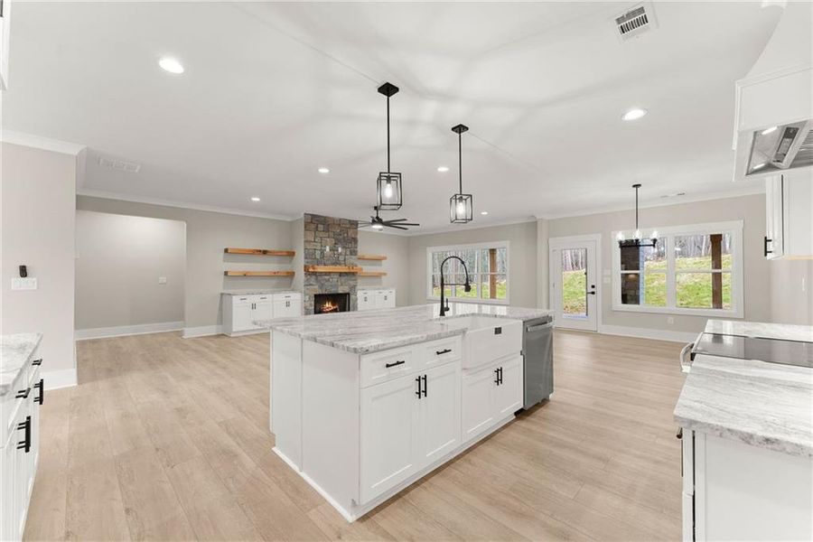 Furnished interior view inside a new home in , Clarkesville (Image 8).