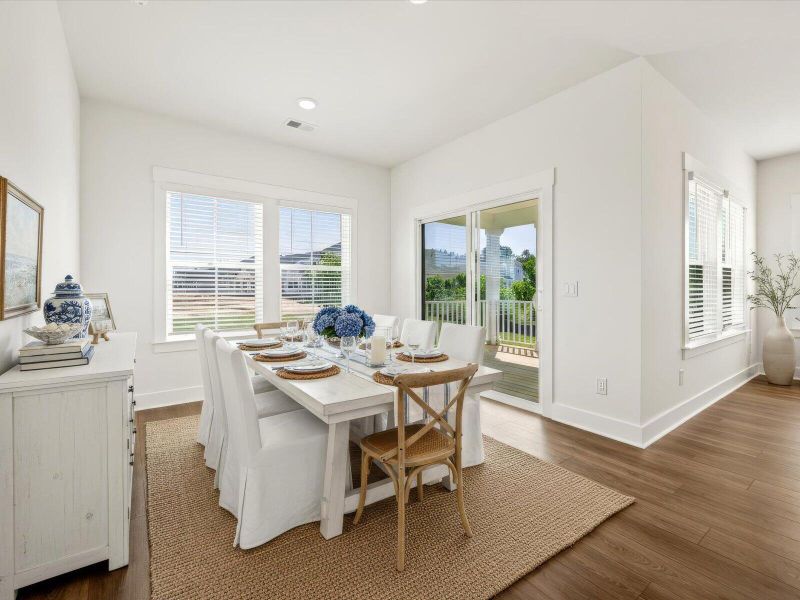 Furnished interior view inside a new home in The Coves at Lakes of Cane Bay, Summerville (Image 9).
