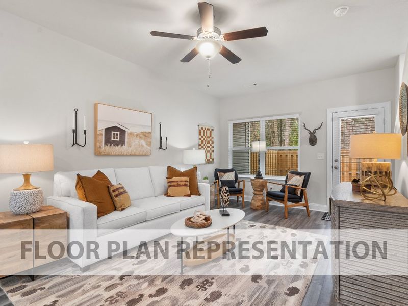 Athens Plan Living Room | Ivey Homes