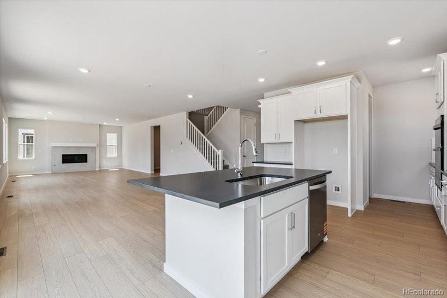 Furnished interior view inside a new home in Prestige Collection at Parkdale Commons, Lafayette (Image 3). Furnished interior view inside a new home in Prestige Collection at Parkdale Commons, Lafayette (Image 3).
