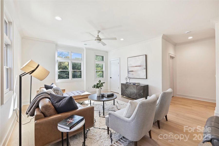 Furnished interior view inside a new home in , Charlotte (Image 9).
