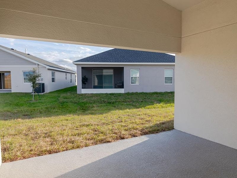 Your living space extends outdoors to a covered lanai.