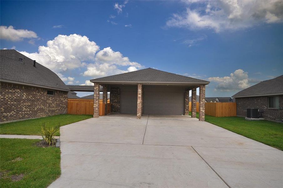 Plenty of parking for the family and friends on this large garage.