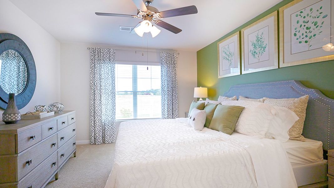 Representative furnished interior of a home built from the Maywood 3 by D.R. Horton in The Parish at Flat Rock Townhomes, Graniteville (Image 12).