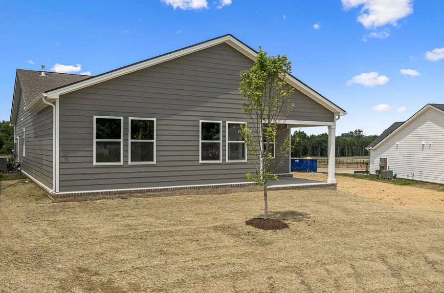 Exterior details and patio area of a home in Cedars at Cane Ridge | 55+ Community, Antioch (Image 24).