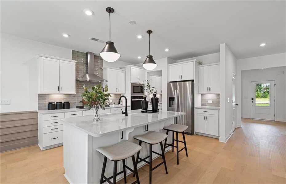 Furnished interior view inside a new home in Reunion, Flowery Branch (Image 8).