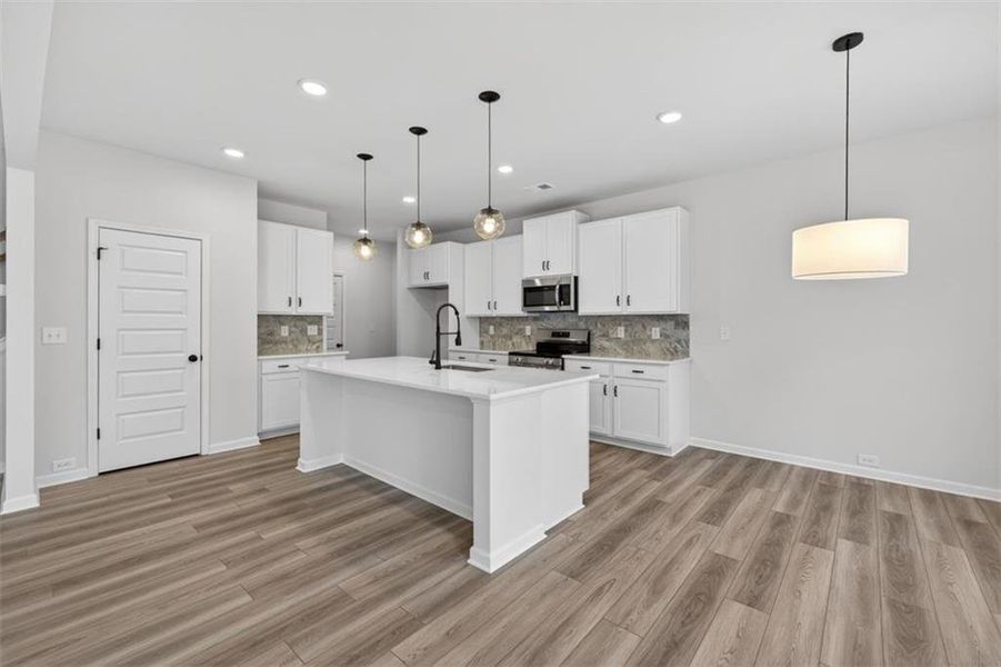 Furnished interior view inside a new home in Allen Manor, Hoschton (Image 4).