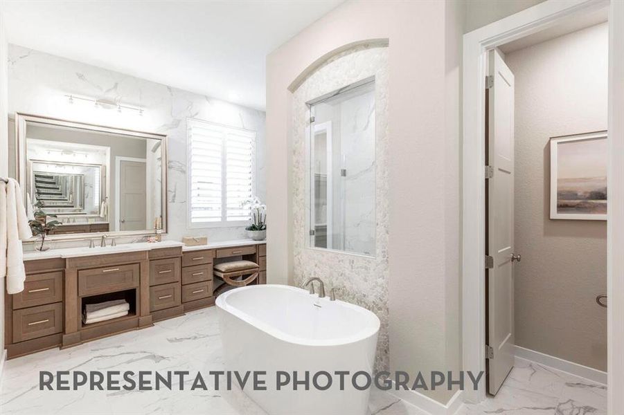 Furnished interior view inside a new home in Pecan Square, Northlake (Image 4).