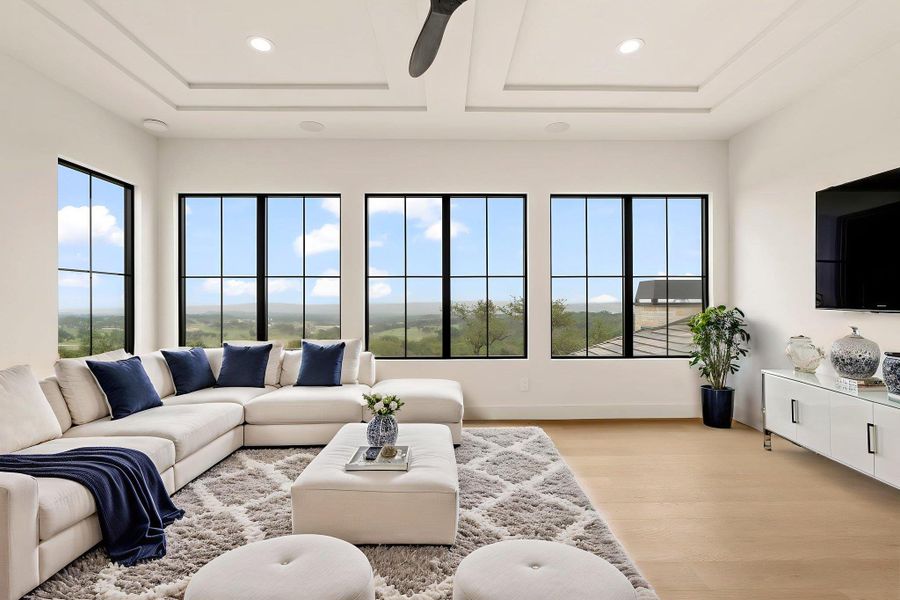 Furnished interior view inside a new home in , Dripping Springs (Image 27).