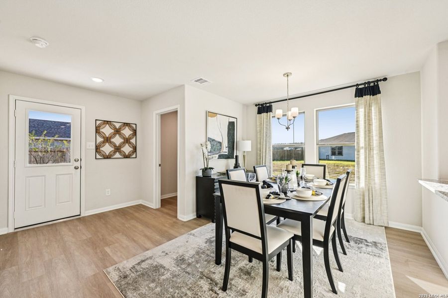 Furnished interior view inside a new home in Red Hawk Landing, San Antonio (Image 25).
