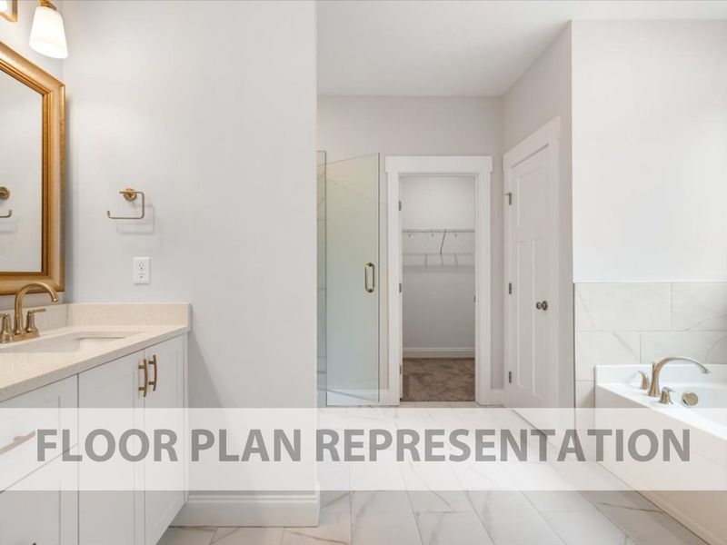 Nottaway Floor Plan Representation | Primary Bath to Closet