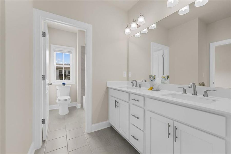 Furnished interior view inside a new home in Palisades Single Family, Cumming (Image 10). Furnished interior view inside a new home in Palisades Single Family, Cumming (Image 10).