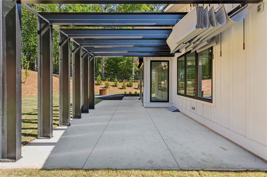 Exterior details and patio area of a home in , Marietta (Image 24).