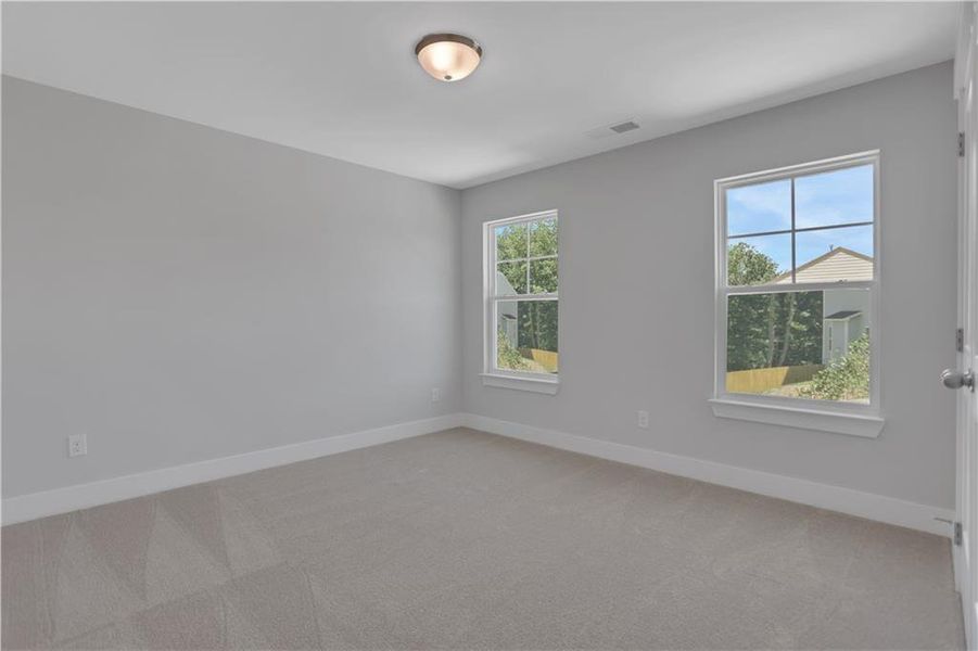 Spacious, unfurnished interior of a new home in Villas at Dawsonville, Dawsonville (Image 37). Spacious, unfurnished interior of a new home in Villas at Dawsonville, Dawsonville (Image 37).
