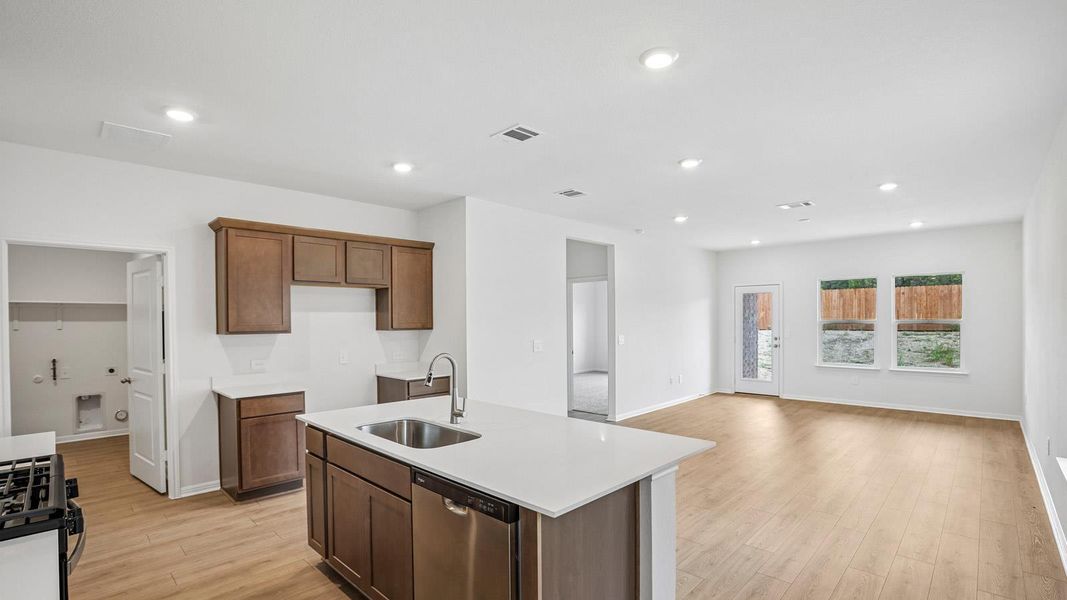 Furnished interior view inside a new home in Bar W Ranch, Leander (Image 7).