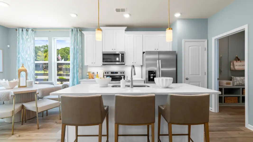 Representative furnished interior of a home built from the Luca by DRB Homes in McAvoy at Eagles Landing, Stockbridge (Image 9).