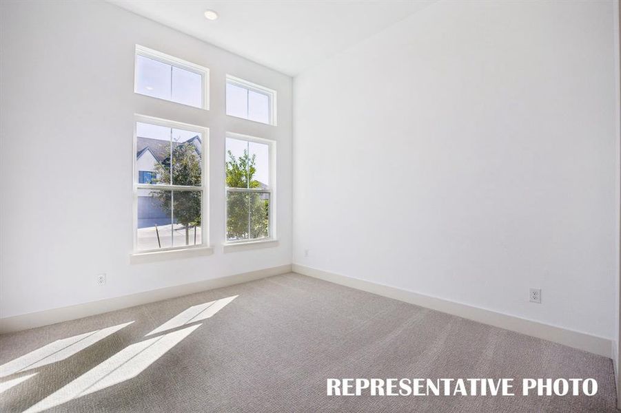 Our Bennett plan offers nicely sized secondary bedrooms.  REPRESENTATIVE PHOTO