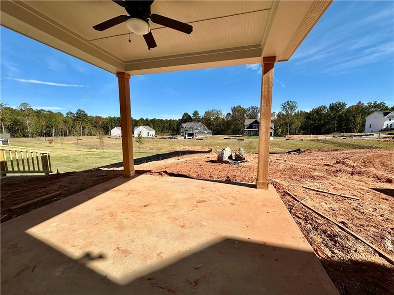 Exterior details and patio area of a home in Twin Lakes, Hoschton (Image 2).
