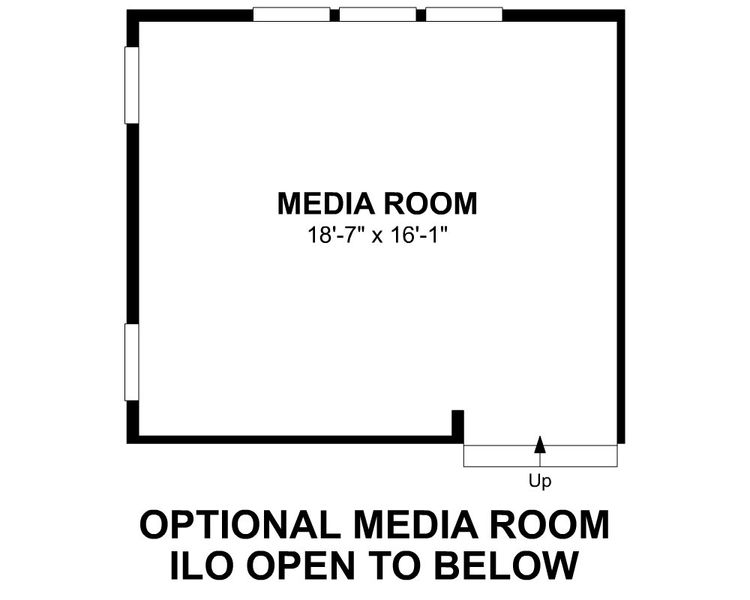 2D floor plan layout for the Shelby by Beazer Homes in Hopewell Reserve, Cumming, GA (Image 19).