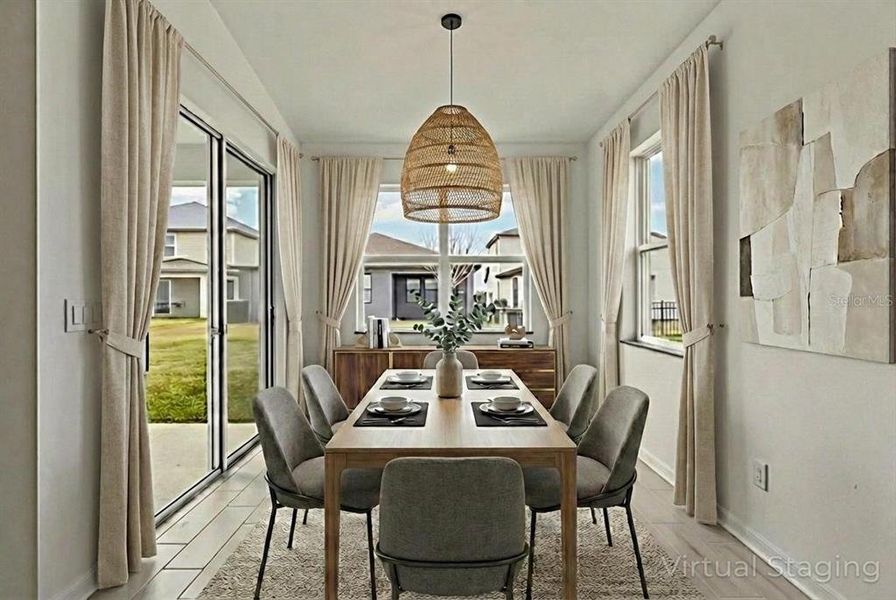 Furnished interior view inside a new home in Isles at Bayview, Parrish (Image 7). Furnished interior view inside a new home in Isles at Bayview, Parrish (Image 7).