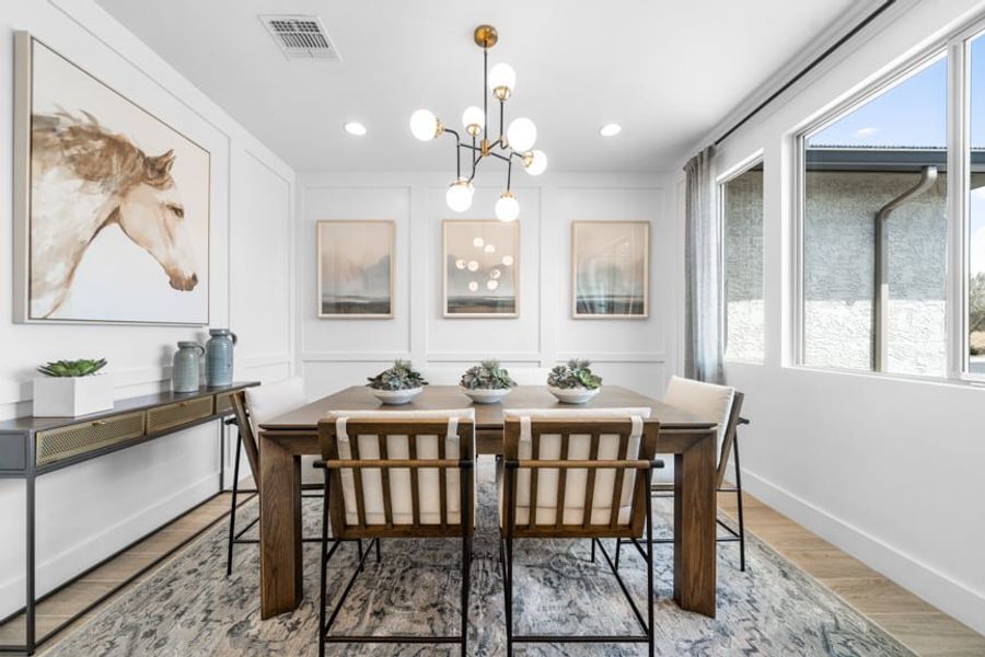 Representative furnished interior of a home built from the Sedona by Taylor Morrison in Ovation at Meridian 55+, Queen Creek (Image 22). Representative furnished interior of a home built from the Sedona by Taylor Morrison in Ovation at Meridian 55+, Queen Creek (Image 22).