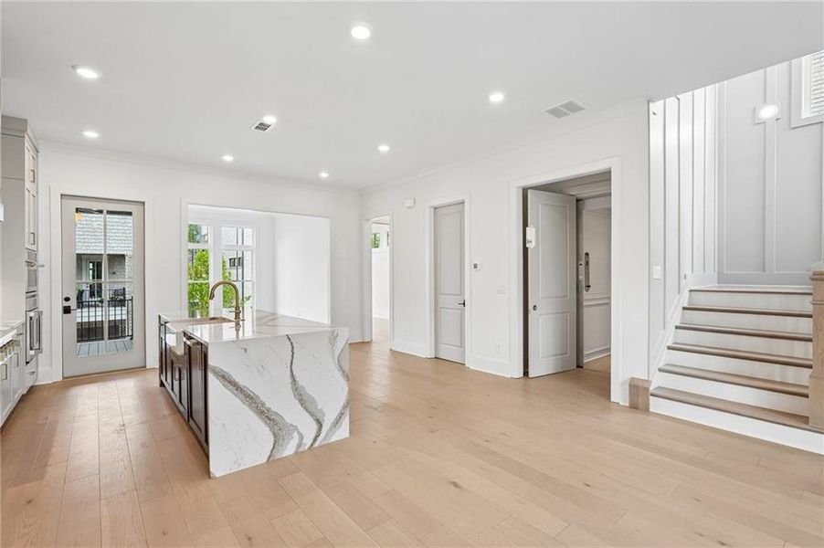 Furnished interior view inside a new home in Park Walke, Alpharetta (Image 19).
