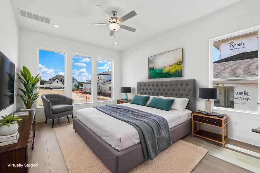 Representative furnished interior of a home built from the Rainey by Taylor Morrison in Santa Rita Ranch, Liberty Hill (Image 12).