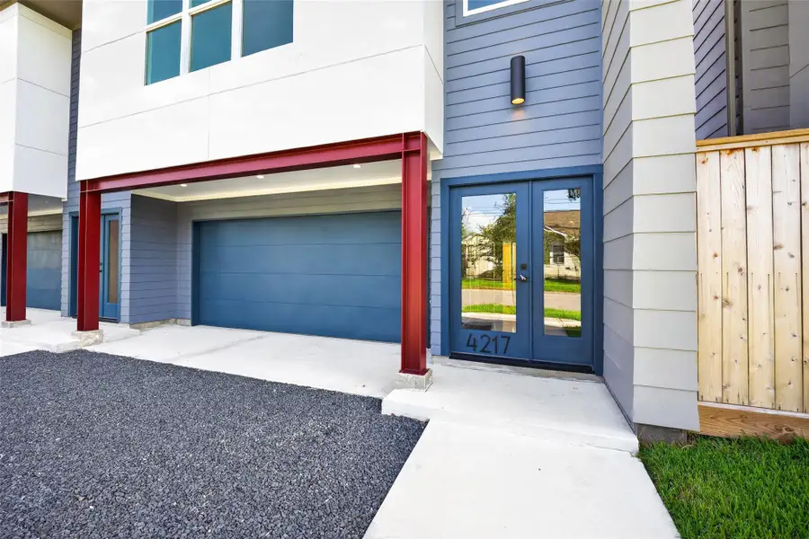 Exterior details and patio area of a home in , Houston (Image 3).