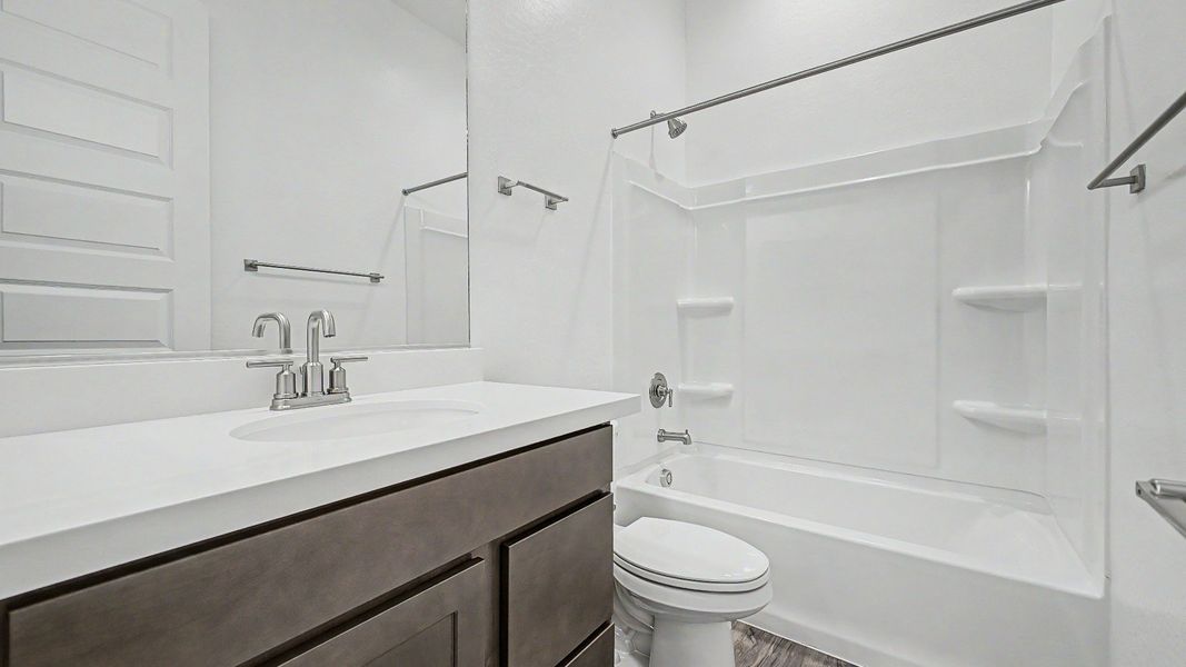 Furnished interior view inside a new home in Arroyo Seco - Hacienda, Buckeye (Image 25). Furnished interior view inside a new home in Arroyo Seco - Hacienda, Buckeye (Image 25).