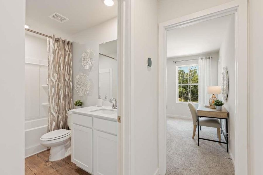 Furnished interior view inside a new home in Azalea Square Townhomes, Lawrenceville (Image 13).