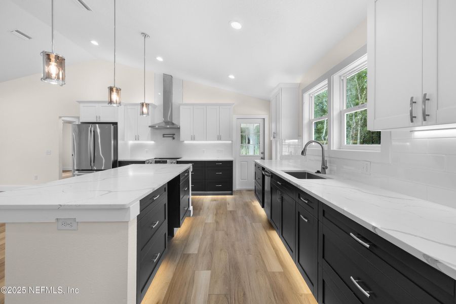 Furnished interior view inside a new home in , Crescent City (Image 8).