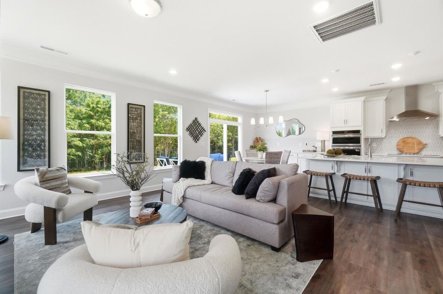 Furnished interior view inside a new home in Chasewood, Mint Hill (Image 24).