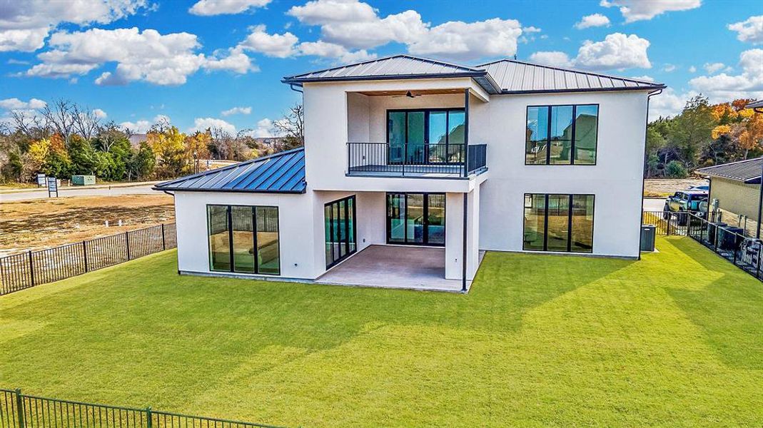 Exterior details and patio area of a home in , Heath (Image 29).