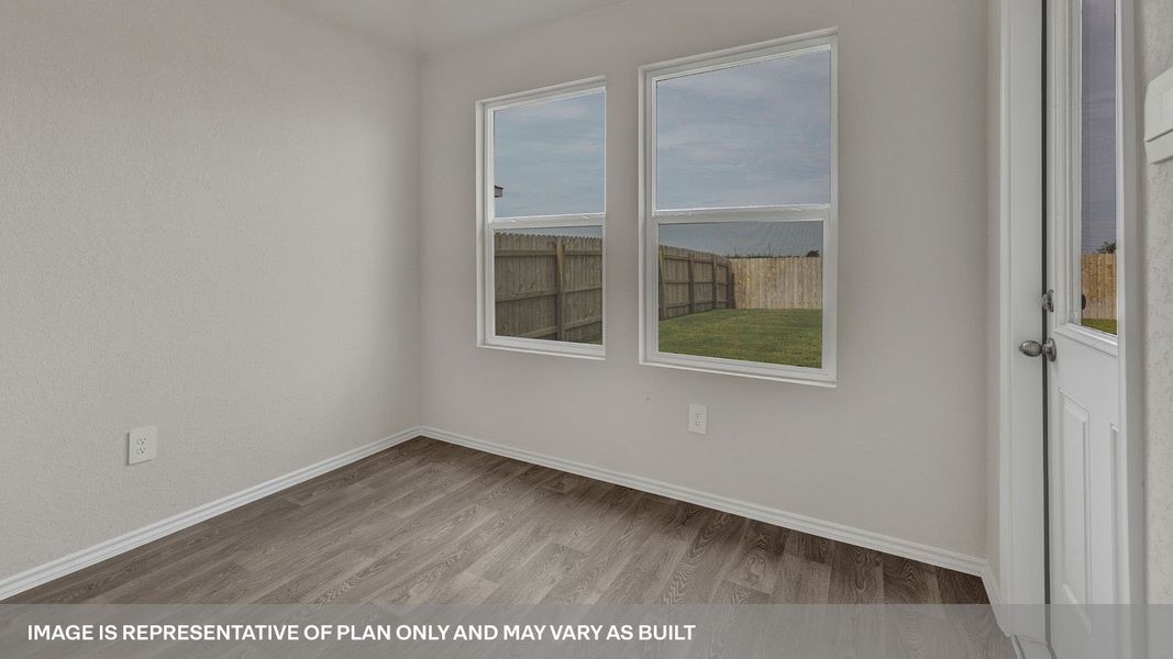 Representative unfurnished interior of a home built from the The Ashburn by D.R. Horton in Swenson Heights, Seguin (Image 16). Representative unfurnished interior of a home built from the The Ashburn by D.R. Horton in Swenson Heights, Seguin (Image 16).