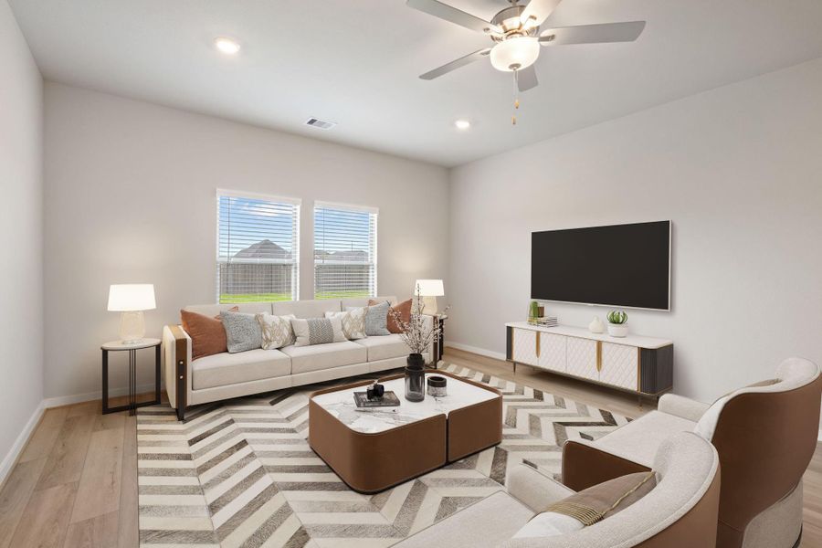 Furnished interior view inside a new home in , New Caney (Image 5).