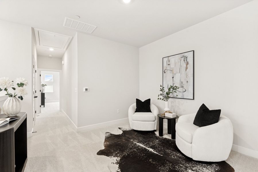 Furnished interior view inside a new home in The Twilight at Goodnight Ranch, Austin (Image 6).